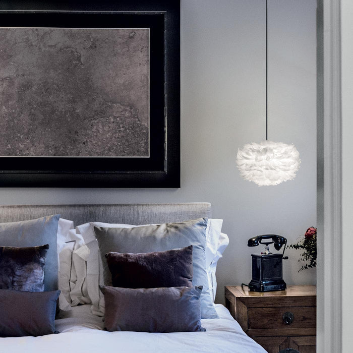 Umage Eos Mini hanglamp white - met koordset zwart - Ø 35 cm