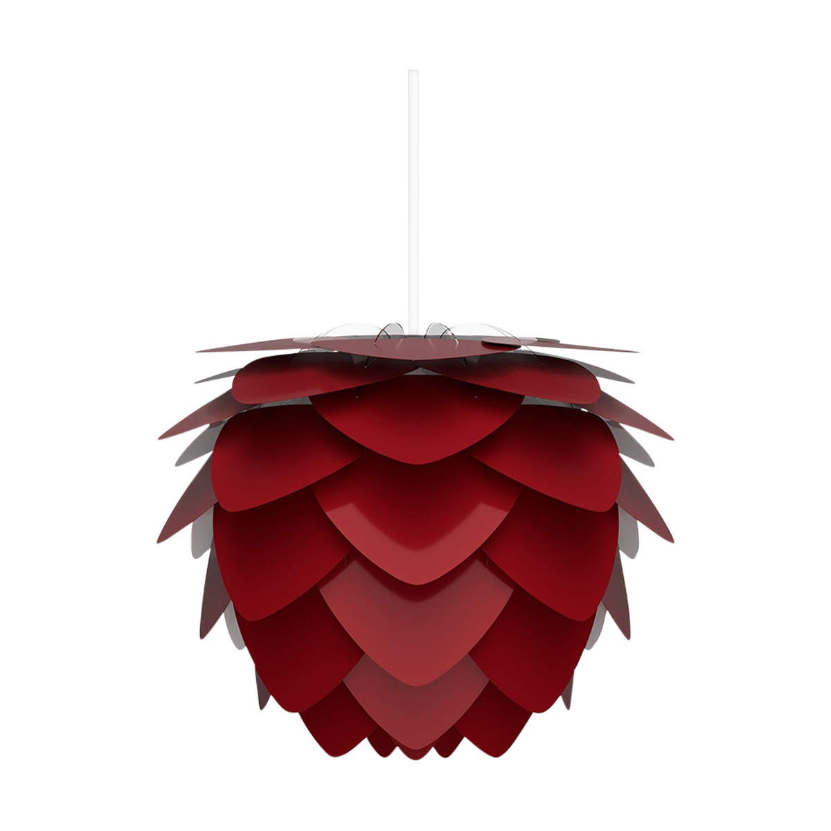 Umage Aluvia Mini hanglamp ruby red - met koordset wit - Ø 40 cm