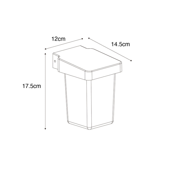 QAZQA Moderne buiten wandlamp zwart IP54 - Chimay