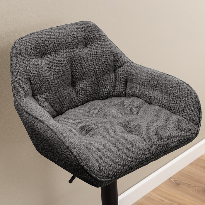 by fonQ basic Arvid Verstelbare Barkruk - Antraciet