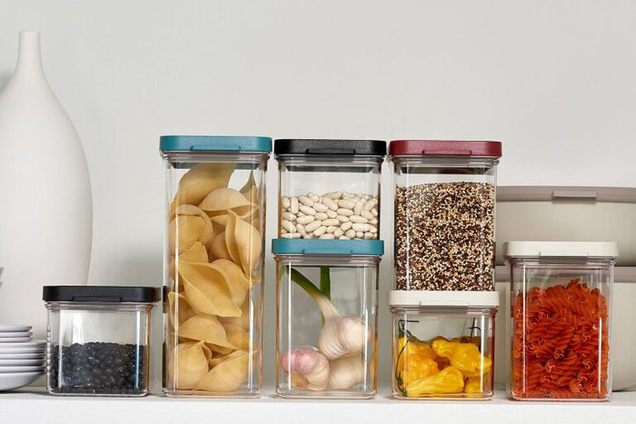 Bewaardoos Omnia rechthoekig 1100 ml - black