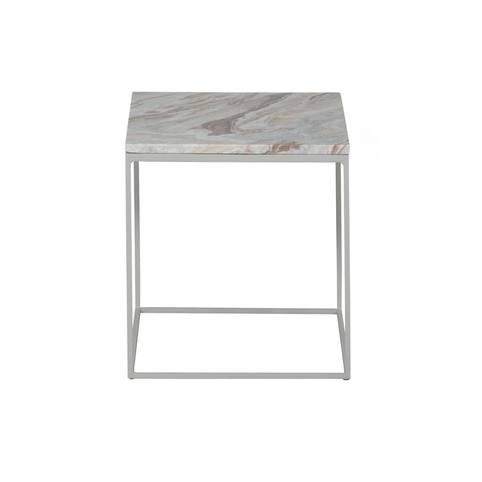 WOOOD Bijzettafel Mellow - Marmer - Mist