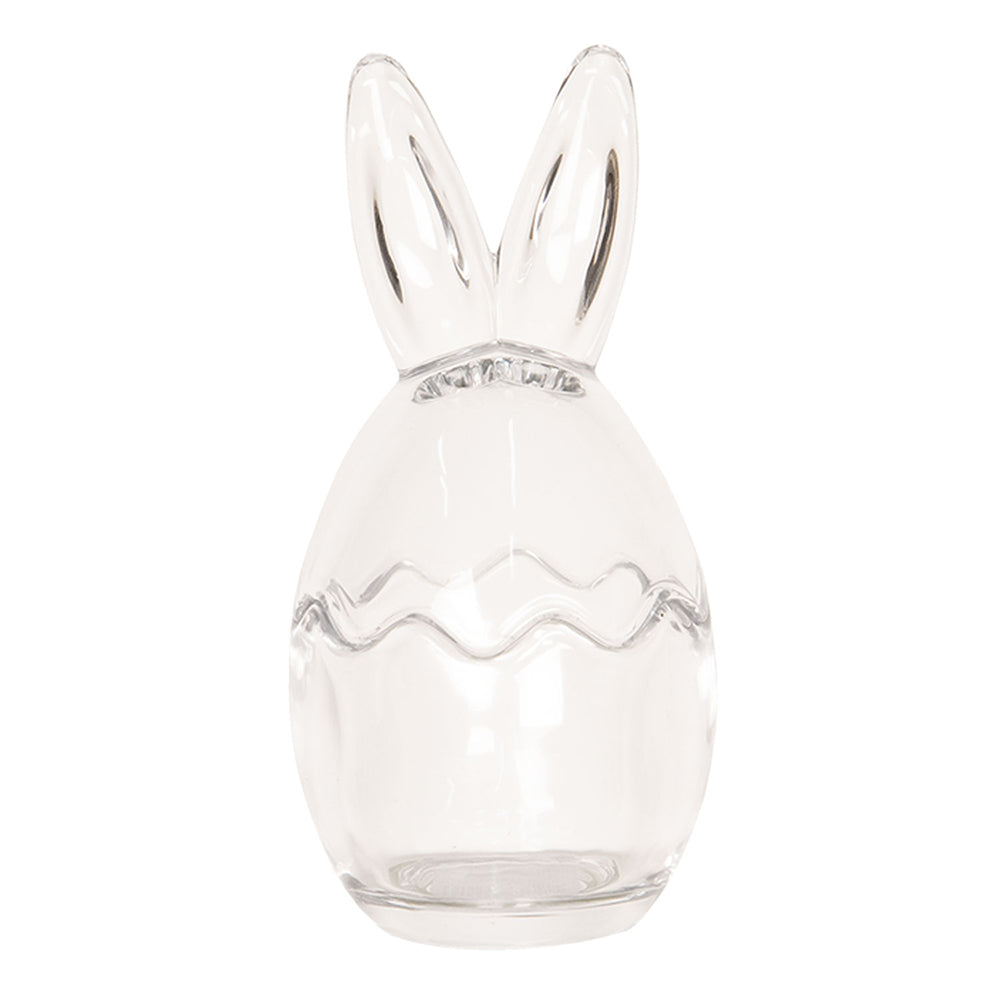 Clayre & Eef Voorraadpot Ø 8x17 cm Glas Haas