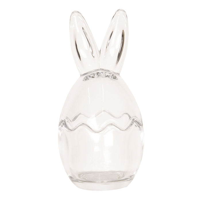 Clayre & Eef Voorraadpot Ø 8x17 cm Glas Haas