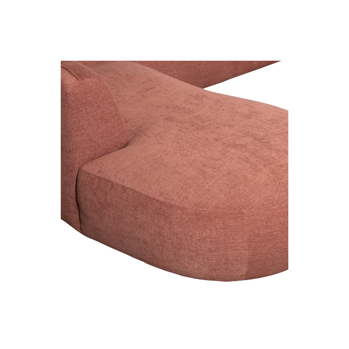 WOOOD Polly Bank Links - Polyester - Roze - 71x353x150|245