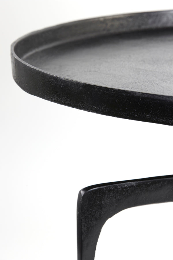 Light&living Salontafel S|2 Ø64x39+Ø75x44 cm PANO donker brons