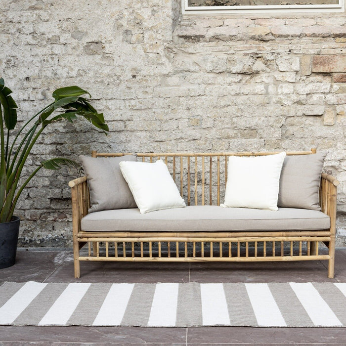 Eva Interior Loper Buitenkleed Stripes - Bruin|Grijs  - 80 x 250cm