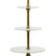 Light&living Etagere 3 laags Ø51x100 cm VERMENTINO marmer wit
