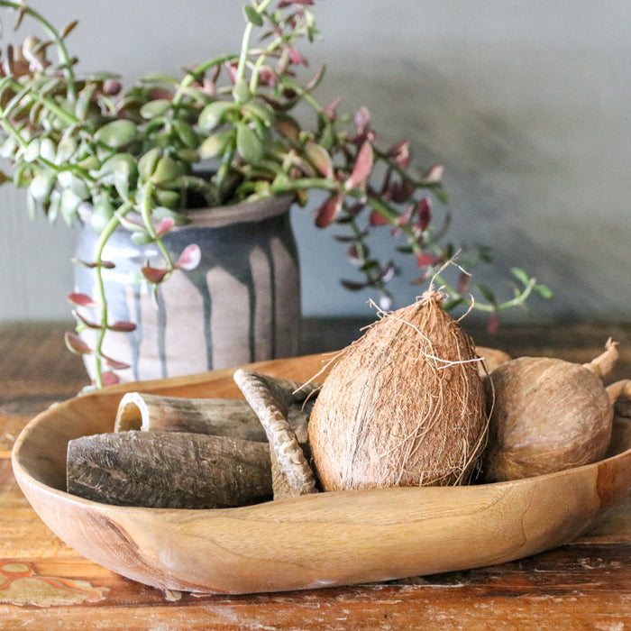 Raw Materials Teakhouten schaal