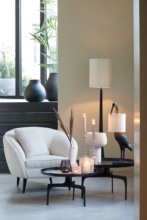 Light&living Salontafel S|2 Ø64x39+Ø75x44 cm TOBIAS zwart