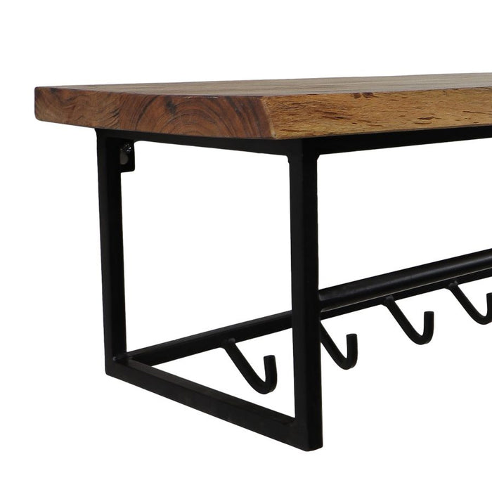 Vtw Living - Kapstok van Acaciahout - Industrieel - 90 cm