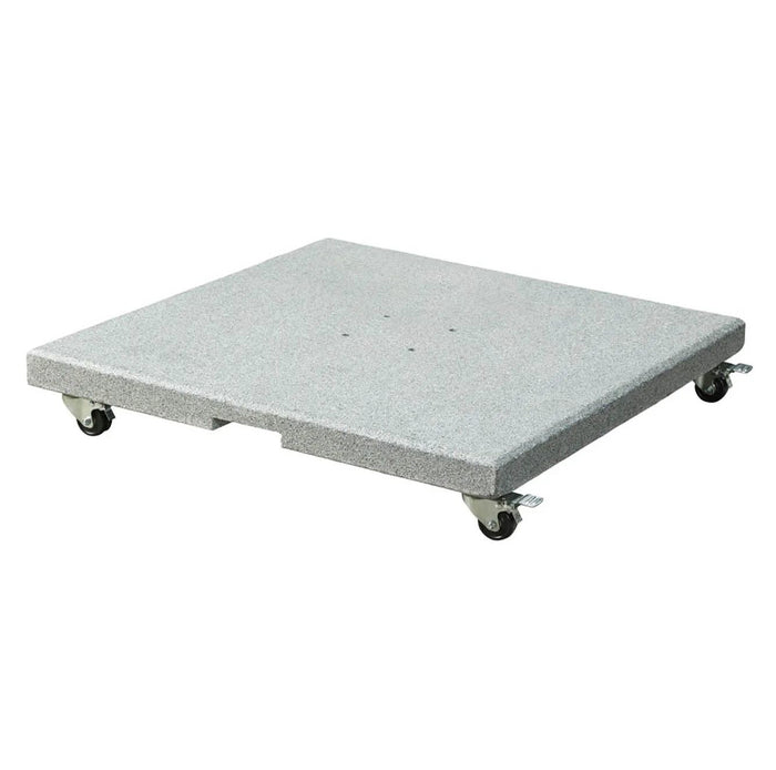 Platinum Salerno parasolvoet 90kg met zwenkwielen | graniet | grijs
