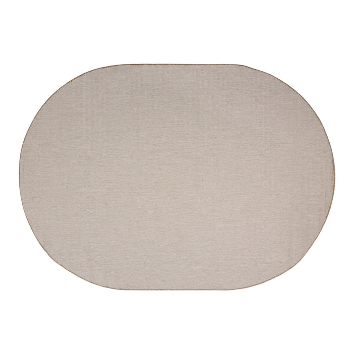 EVA Interior- Buitenkleed Mono - Naturel|wit - Ovaal 160x230cm (M)