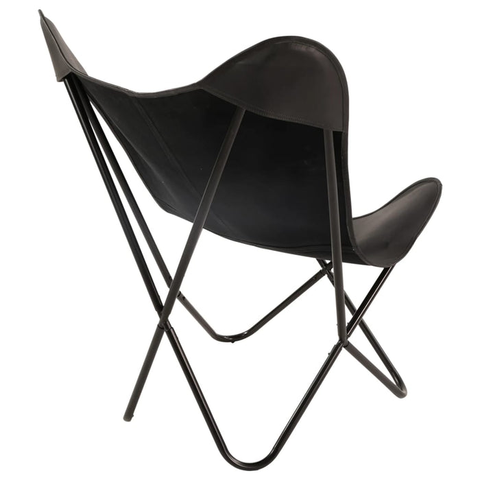 Lesli Living Vlinderstoel Buffalo 75x75x87 cm zwart