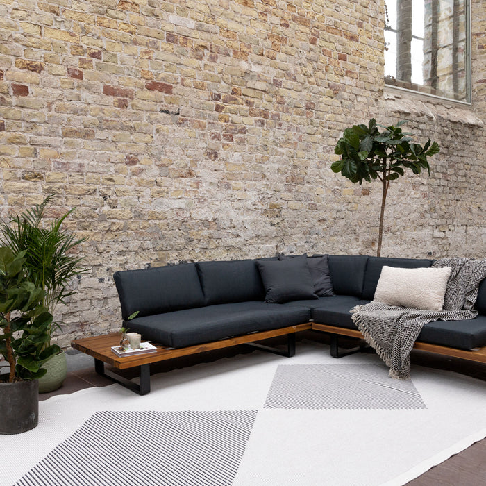 Eva Interior Buitenkleed Kite Zwart  160x230cmm