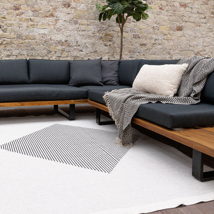 Eva Interior Buitenkleed Kite Zwart  160x230cmm