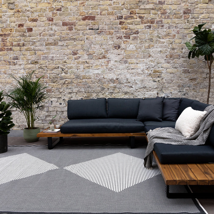 Eva Interior Buitenkleed Kite Zwart  240x340cm