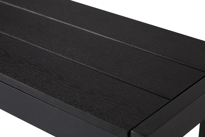 Lisomme Dylan tuinbank zwart - 132 x 30 cm