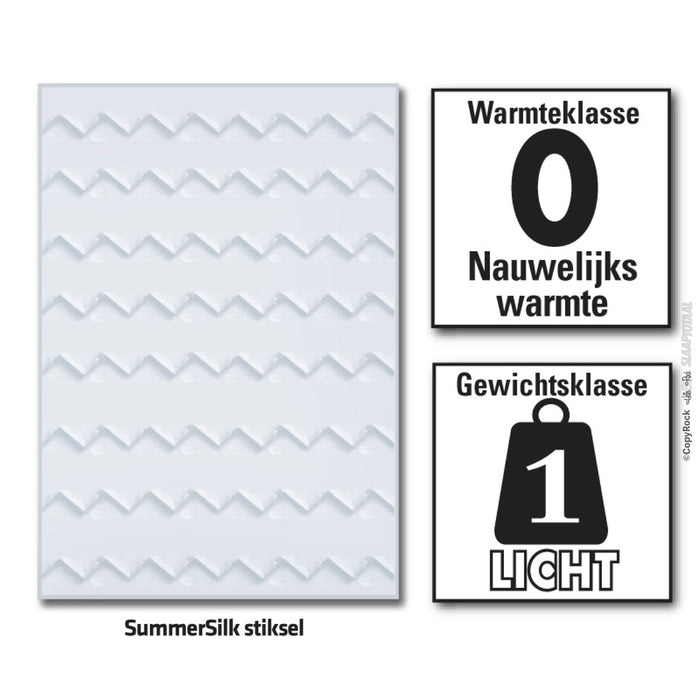 H&D Summer Silk Koel natuur zijde Zomer dekbed 200x200cm