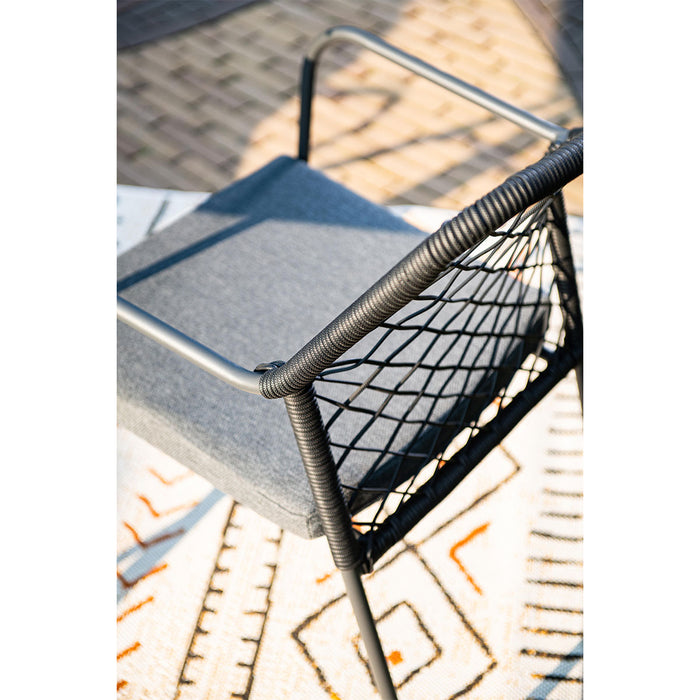 Garden Impressions Ross tuinset 7-delig zwart - Braga tuintafel