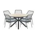Garden Impressions Ross tuinset 6-delig mosgroen-light teak look