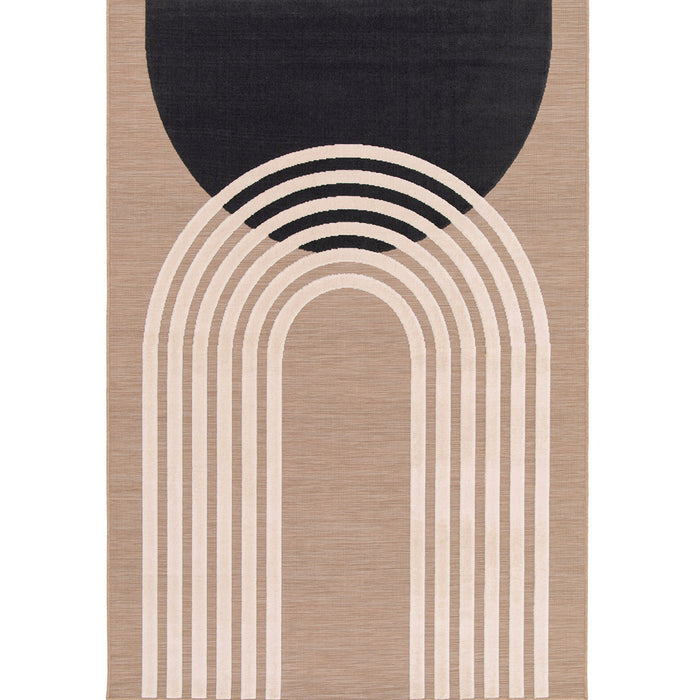 Garden Impressions Buitenkleed Art deco 200x290 cm - circle taupe