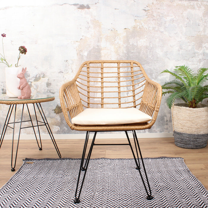 DS4U Moda terrasstoel DLX wicker naturel