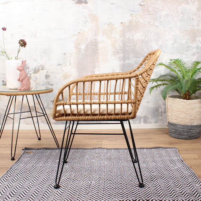 DS4U Moda terrasstoel DLX wicker naturel