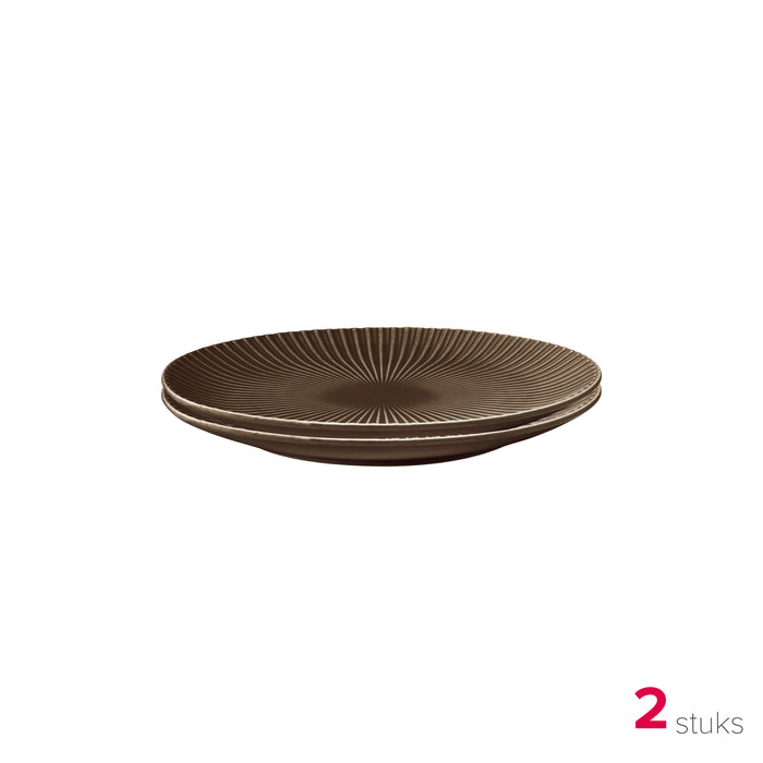 vtwonen Onderborden - Bruin - Ø 25.5cm - 2 St.