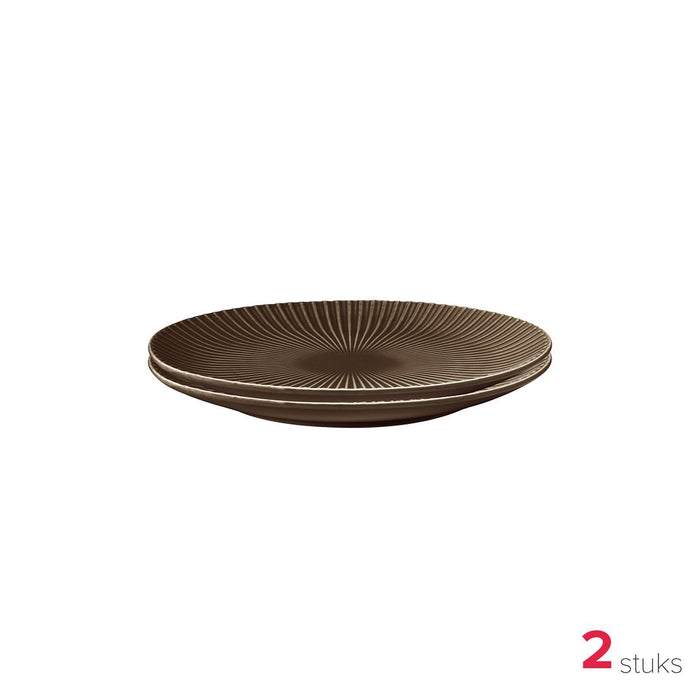 vtwonen Onderborden - Bruin - Ø 25.5cm - 2 St.