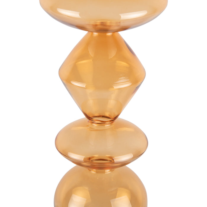 present time - Kandelaar Totem - Geel - 16x16x41cm