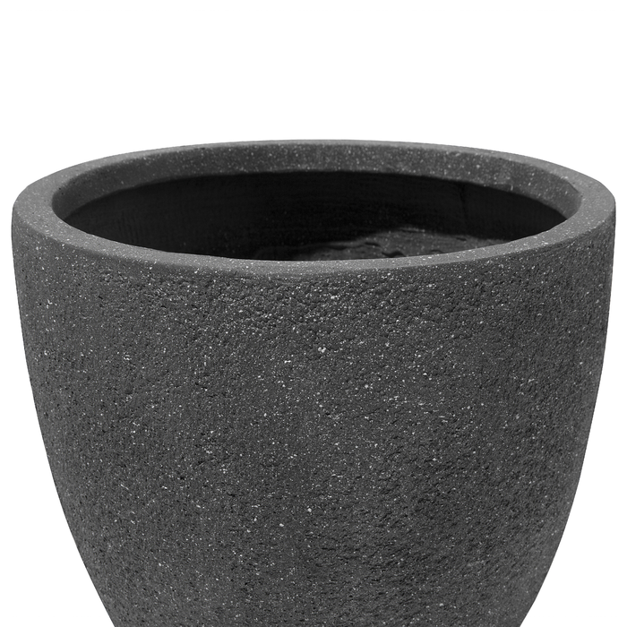 Beliani - KANNIA - Bloempot - Grafietgrijs - 36 cm - Klei-vezelmengsel