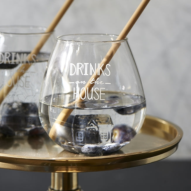 Riviera Maison Waterglazen set - Drinks On The House Glass - 2 stuks