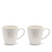 Riviera Maison Koffiekoppen set - Monogram Espresso Mug -2 stuks