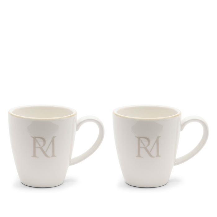 Riviera Maison Koffiekoppen set - Monogram Espresso Mug -2 stuks
