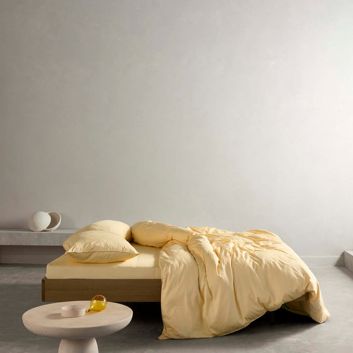 Essenza Minte Dekbedovertrek 260 x 220 cm - Yellow Straw