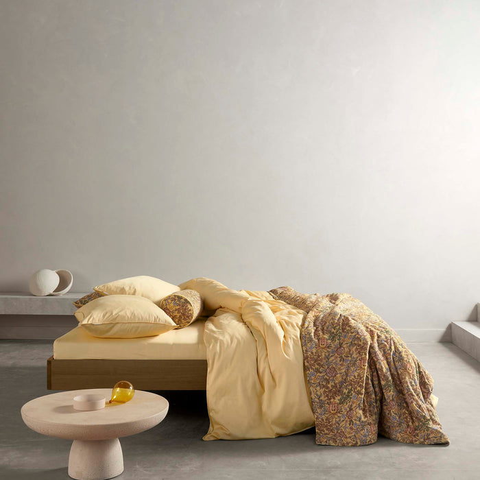Essenza Minte Dekbedovertrek 260 x 220 cm - Yellow Straw