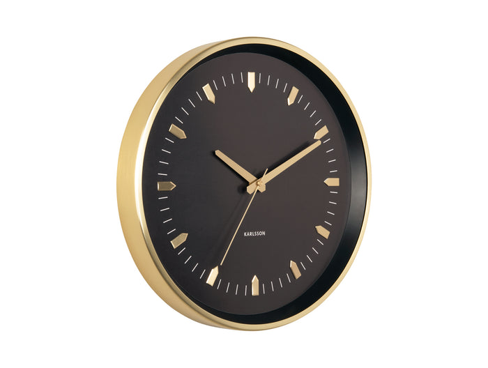 Karlsson - Wandklok Arrow Batons - Goud - Ø35cm