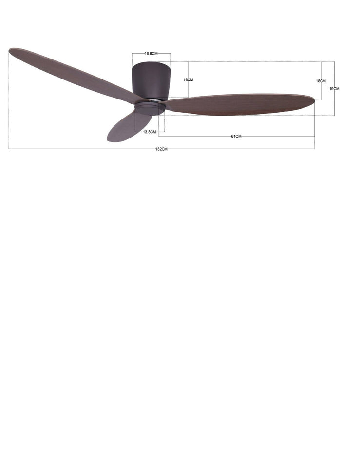 Lucci Air Lucci air Airfusion Radar - Oil Rubbed Bronze | Donker Eiken