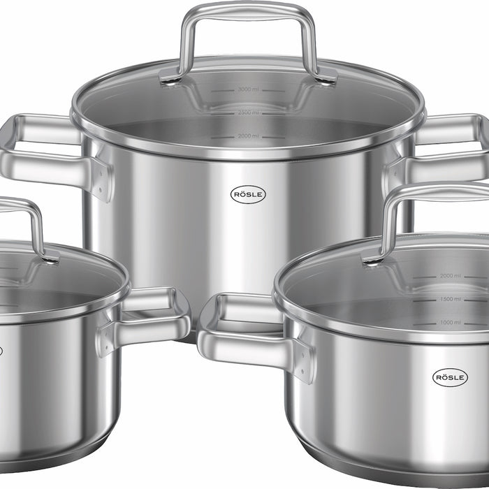 Rösle Keuken Moments Pannenset Set van 3 Stuks