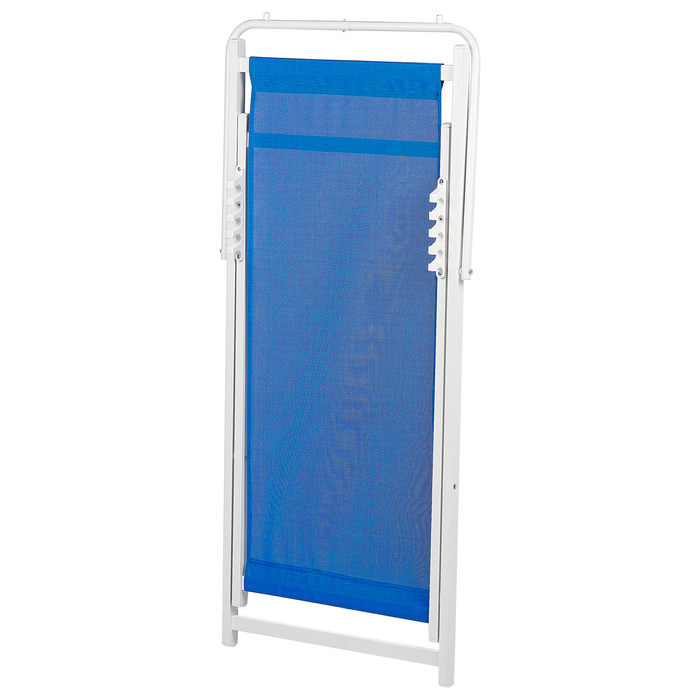 Beliani - LOCRI II - Ligstoel - Blauw - Synthetisch materiaal