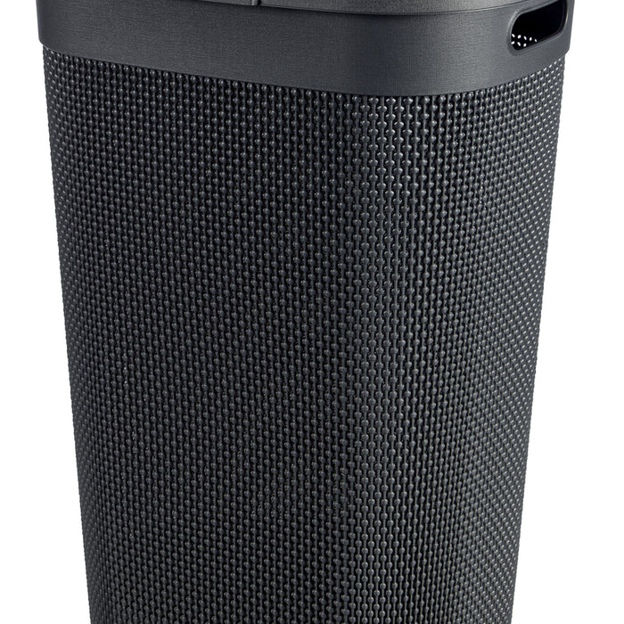 Curver Filo Wasmand met deksel 55L - 2 stuks - Donkergrijs