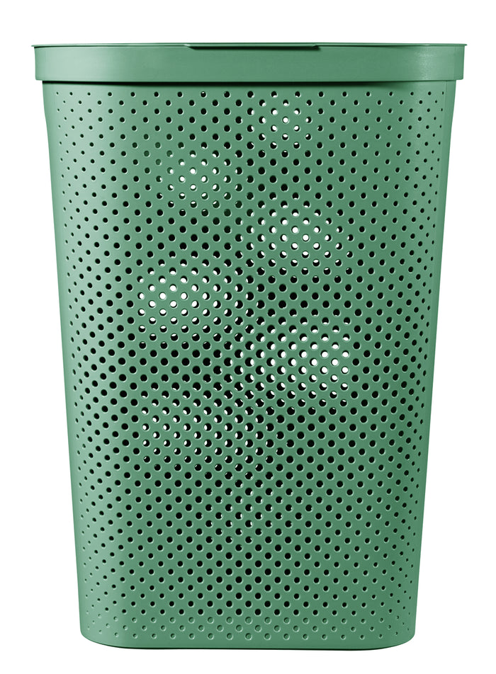 Curver Infinity Recycled Wasmand + deksel  60L - 2 stuks - Groen