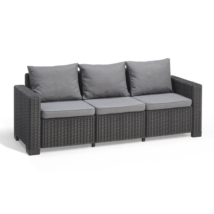 Allibert California Chaise Longue Loungeset - 3-4 personen - Grafiet