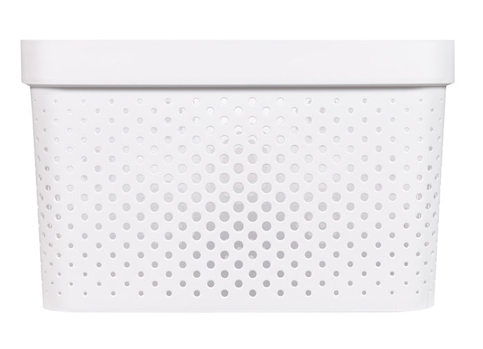 Curver Infinity Recycled Dots Opbergbox - 17L - 3 stuks - Wit