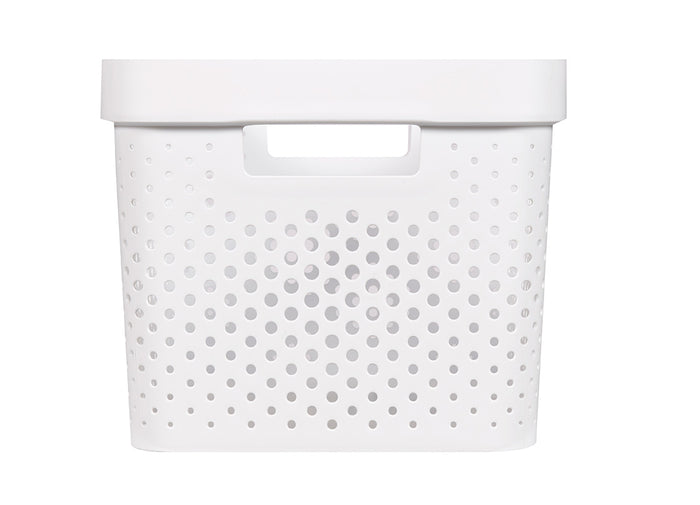 Curver Infinity Recycled Dots Opbergbox - 17L - 3 stuks - Wit