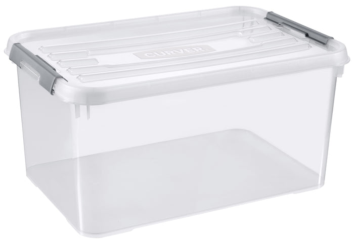 Curver Handy+ Opbergbox - 50L - 2 stuks - Transparant met deksel