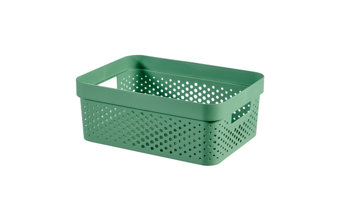 Curver Infinity Recycled Dots Opbergbox - 11L - 3 stuks - Groen
