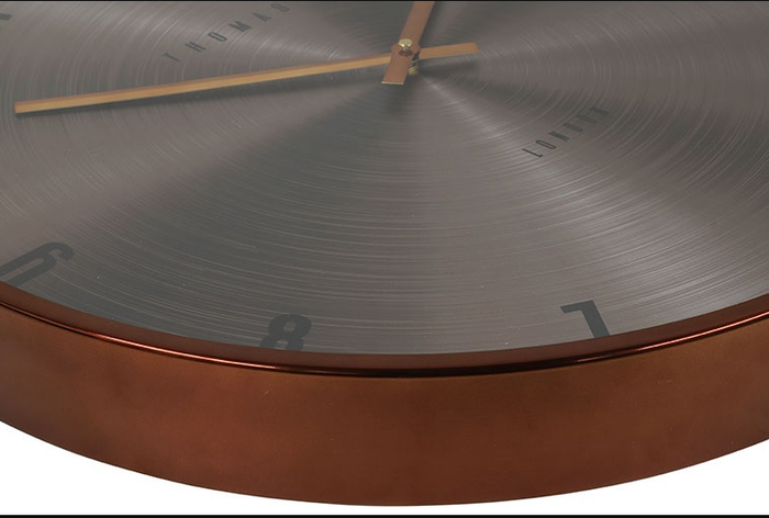 Decostar Klok  Jewel brons|rood Ø53CM