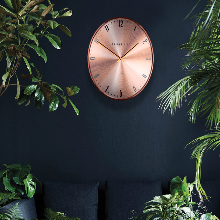 Decostar Klok  Jewel brons|rood Ø53CM